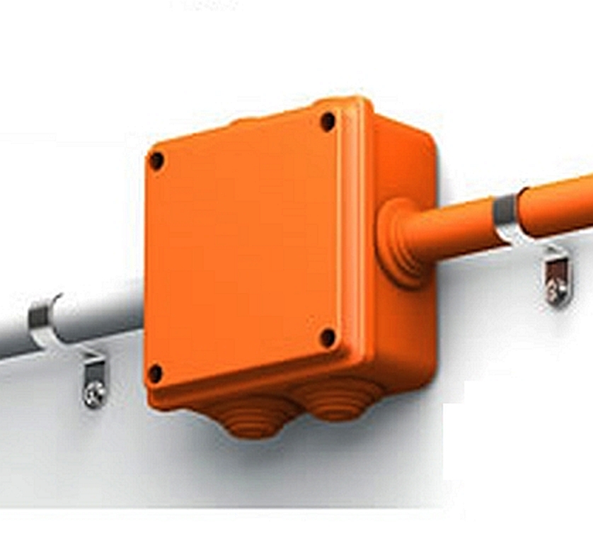 Хомут fr пр 100 промрукав. Коробка ОКЛ IEK. ОКЛ огнестойкая кабельная линия. Распаячная коробка ОКЛ Экопласт. ОКЛ ДКС В коробе.