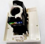 аналог 76554 Розетка MOSAIC RJ45 UTP cat.5е 2мод бел 